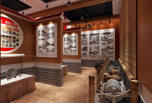 枣阳传统韵味十足的中式展厅设计效果图