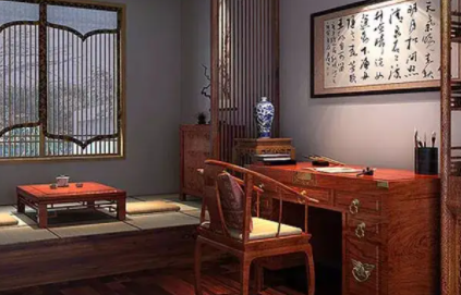 枣阳书房中式设计美来源于细节